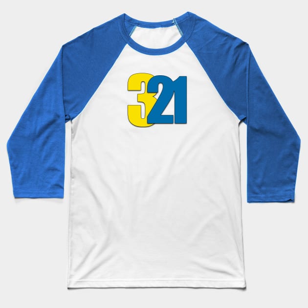 Down Syndrome 321 Baseball T-Shirt by Prints with Meaning